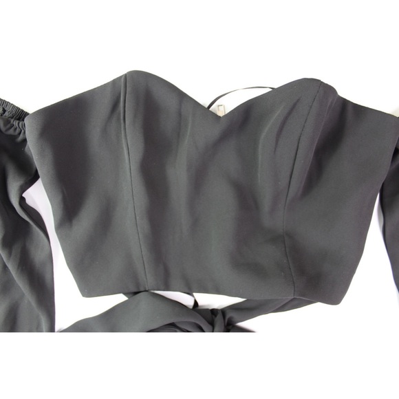 Superdown Maya Cropped Long Sleeve Top XS Preowned - Picture 5 of 11